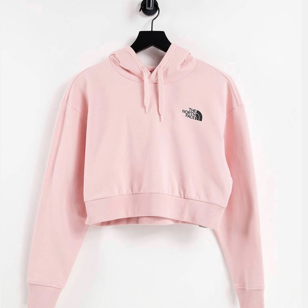 Womens Large Cropped North Face Hoodie